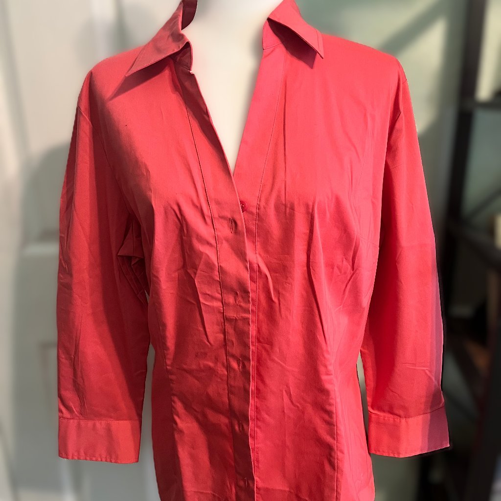 Nwt Worthington Watermelon Pink Blouse